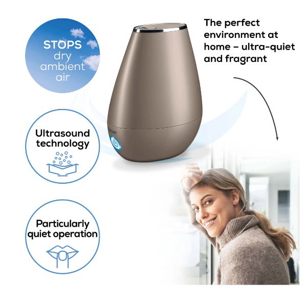 Beurer 2in1 Air Humidifier & Oil Diffuser 2,0L Toffee - MiniBee