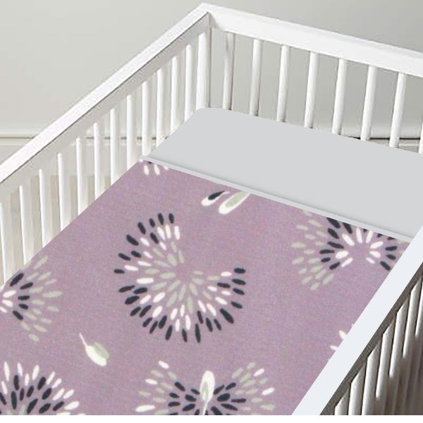 Purple Oasis Baby Sheet Set