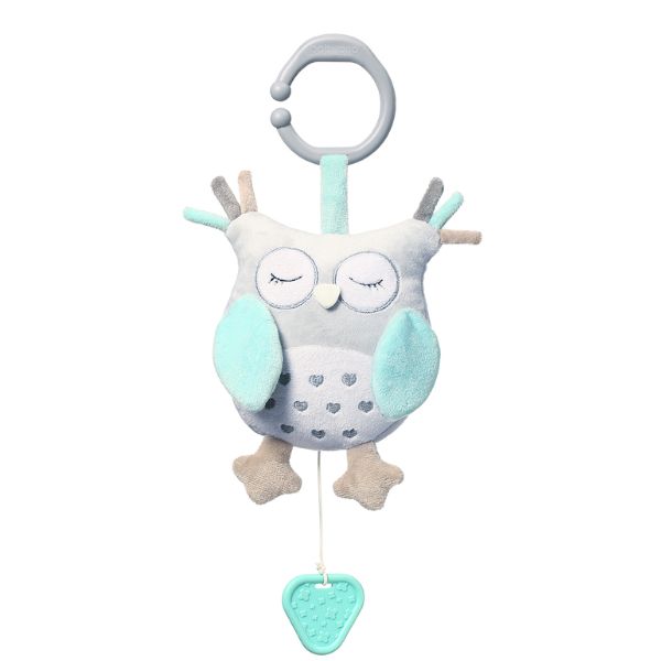 BabyOno Hanging Toy Swing and Stroller with Music "Owl Sofia"
